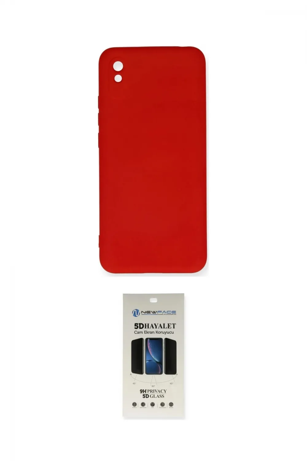 ieg™ Redmi 9A Kılıf Ahenk Serisi - Siyah 5D Hayalet Cam Ekran Koruyucu