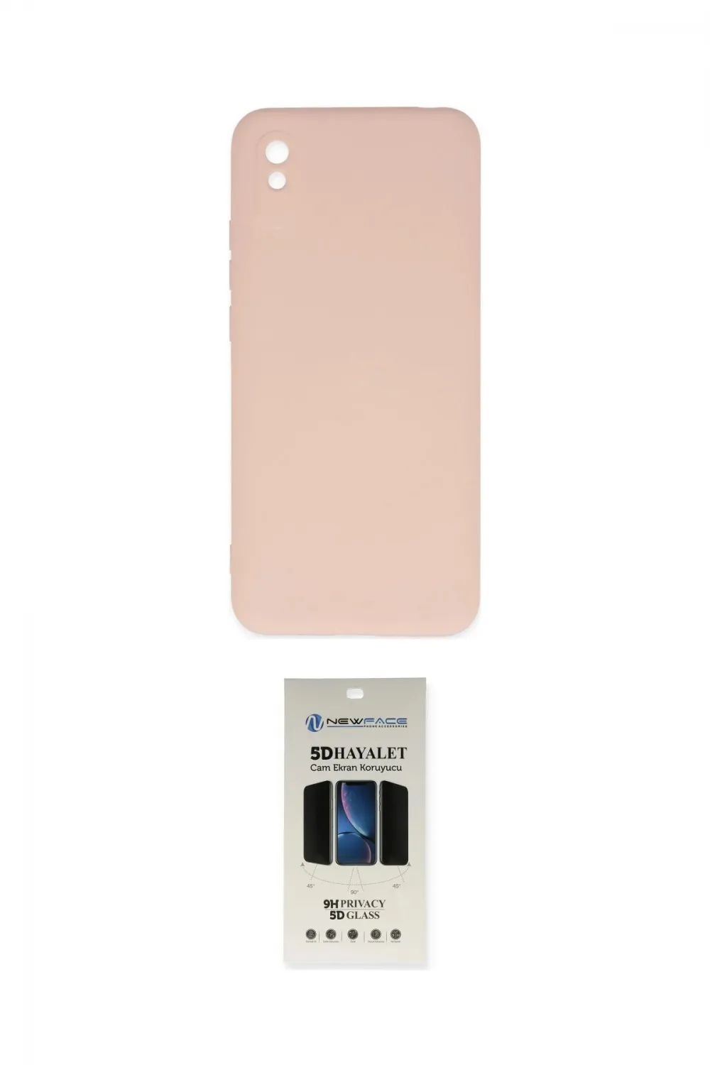 ieg™ Redmi 9A Kılıf Ahenk Serisi - Siyah 5D Hayalet Cam Ekran Koruyucu