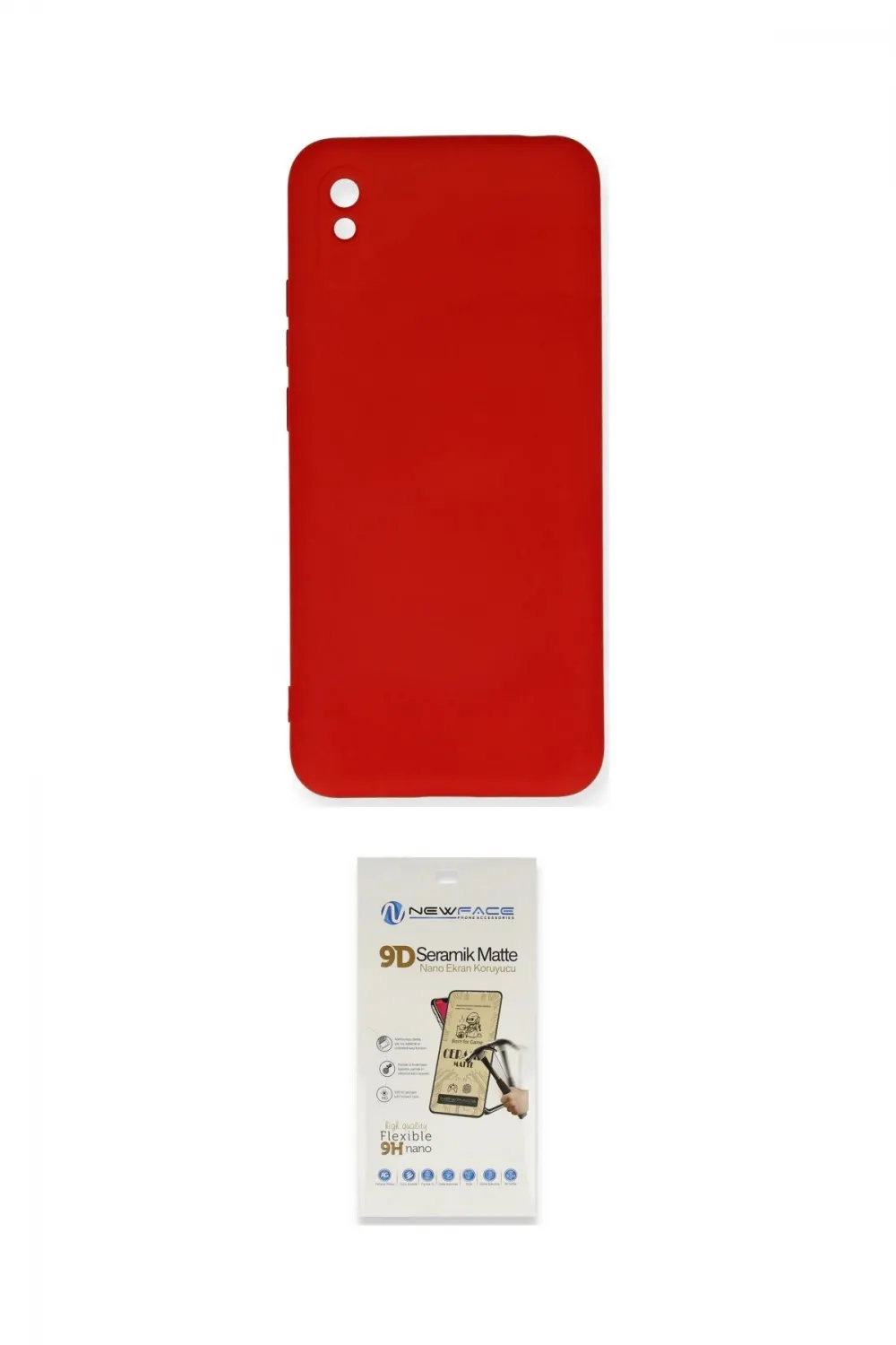 ieg™ Redmi 9A Kılıf Ahenk Serisi - Siyah Mat Seramik Nano Ekran Koruyucu