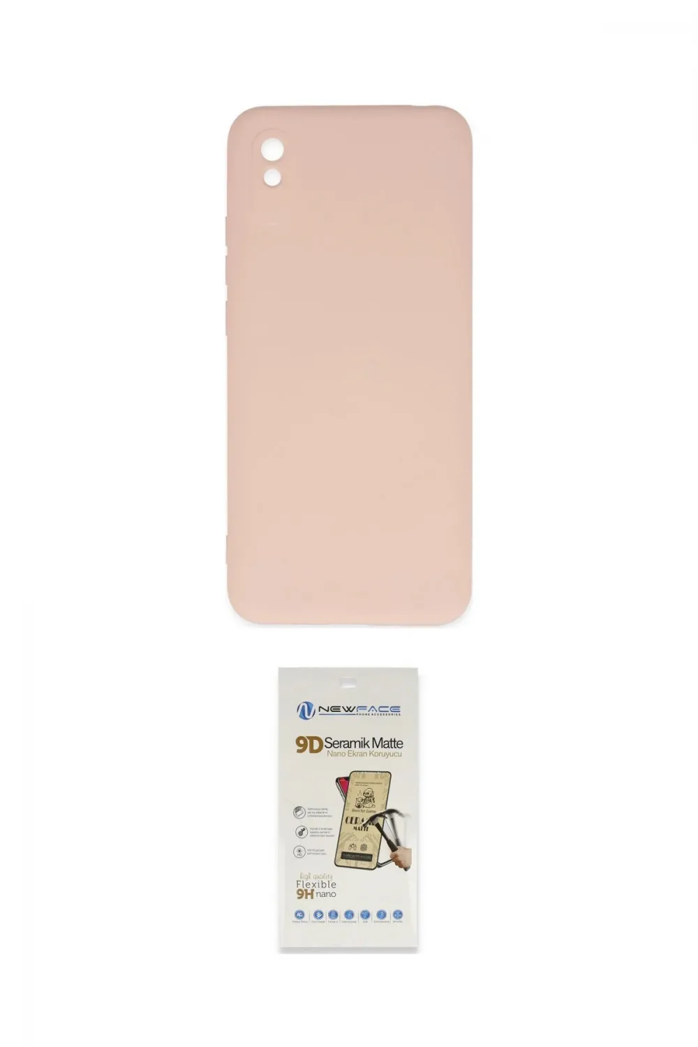 ieg™ Redmi 9A Kılıf Ahenk Serisi - Siyah Mat Seramik Nano Ekran Koruyucu