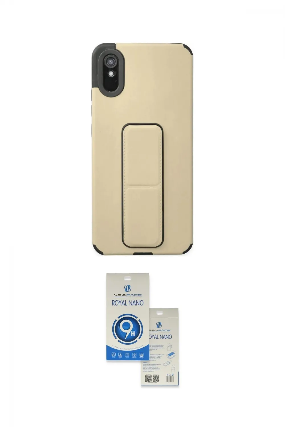 ieg™ Redmi 9A Kılıf Çekirdek Yansıma - Şeffaf Royal Nano Ekran Koruyucu