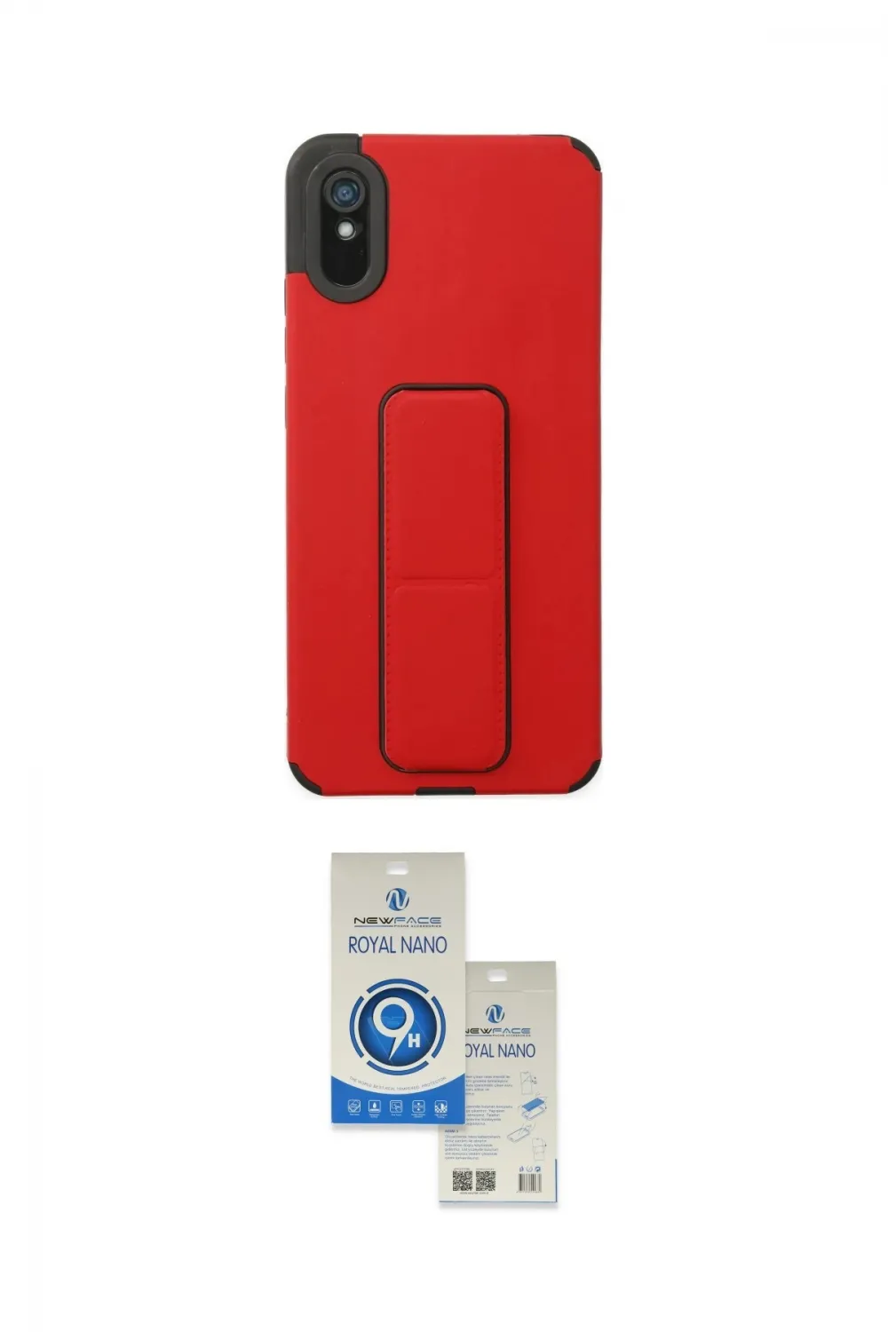 ieg™ Redmi 9A Kılıf Çekirdek Yansıma - Şeffaf Royal Nano Ekran Koruyucu