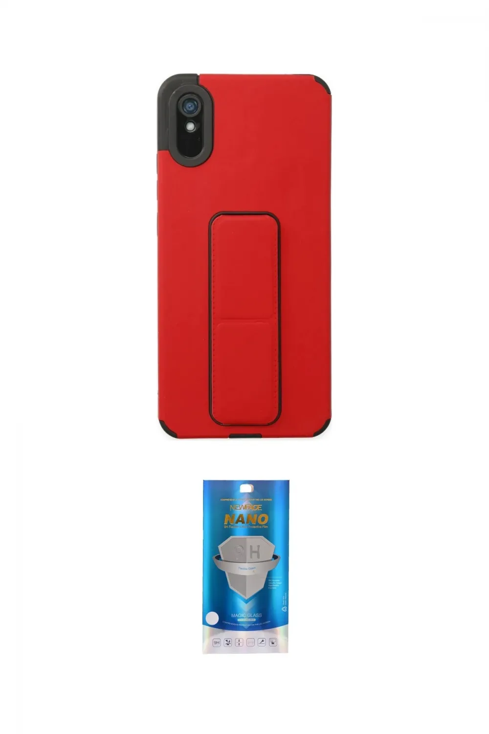 ieg™ Redmi 9A Kılıf Çekirdek Yansıma - Şeffaf Royal Nano Ekran Koruyucu
