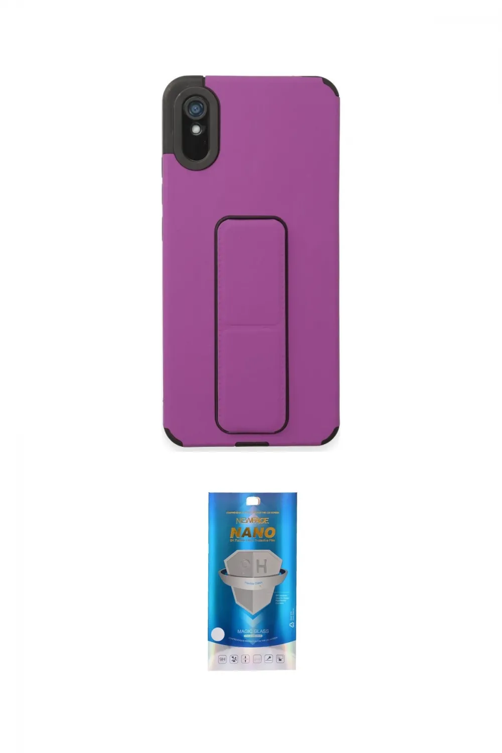 ieg™ Redmi 9A Kılıf Çekirdek Yansıma - Şeffaf Royal Nano Ekran Koruyucu