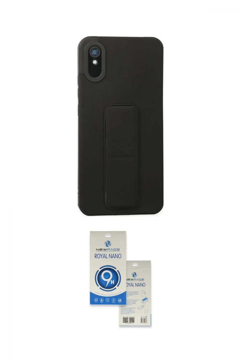 ieg™ Redmi 9A Kılıf Çekirdek Yansıma - Şeffaf Royal Nano Ekran Koruyucu