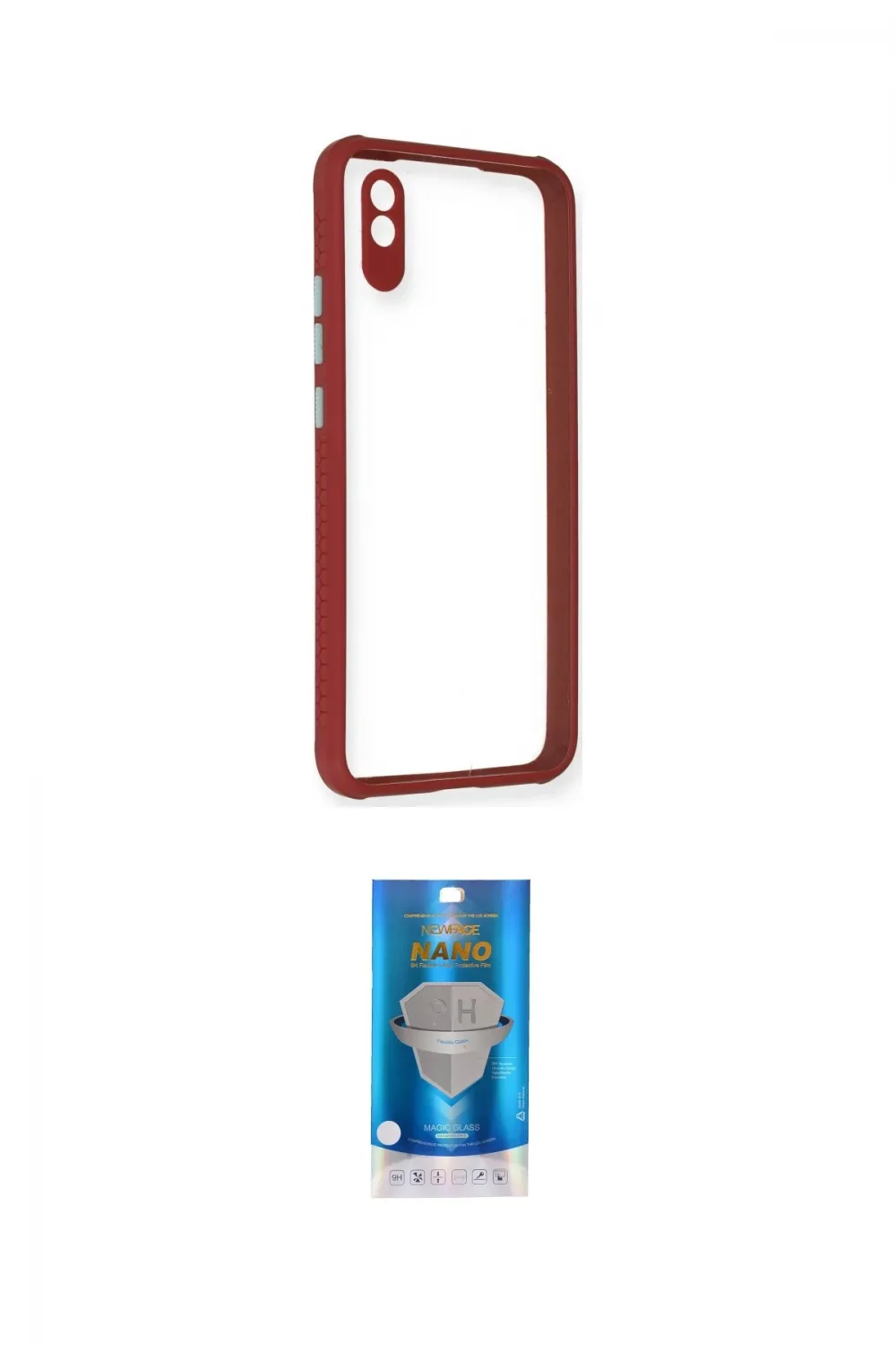 ieg™ Redmi 9A Kılıf Nova Asil Özel Seri - Şeffaf Royal Nano Ekran Koruyucu