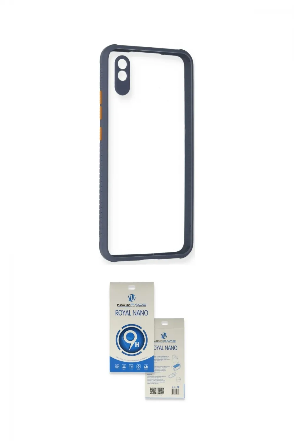 ieg™ Redmi 9A Kılıf Nova Asil Özel Seri - Şeffaf Royal Nano Ekran Koruyucu