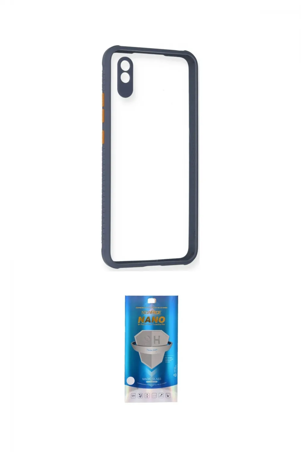ieg™ Redmi 9A Kılıf Nova Asil Özel Seri - Şeffaf Royal Nano Ekran Koruyucu