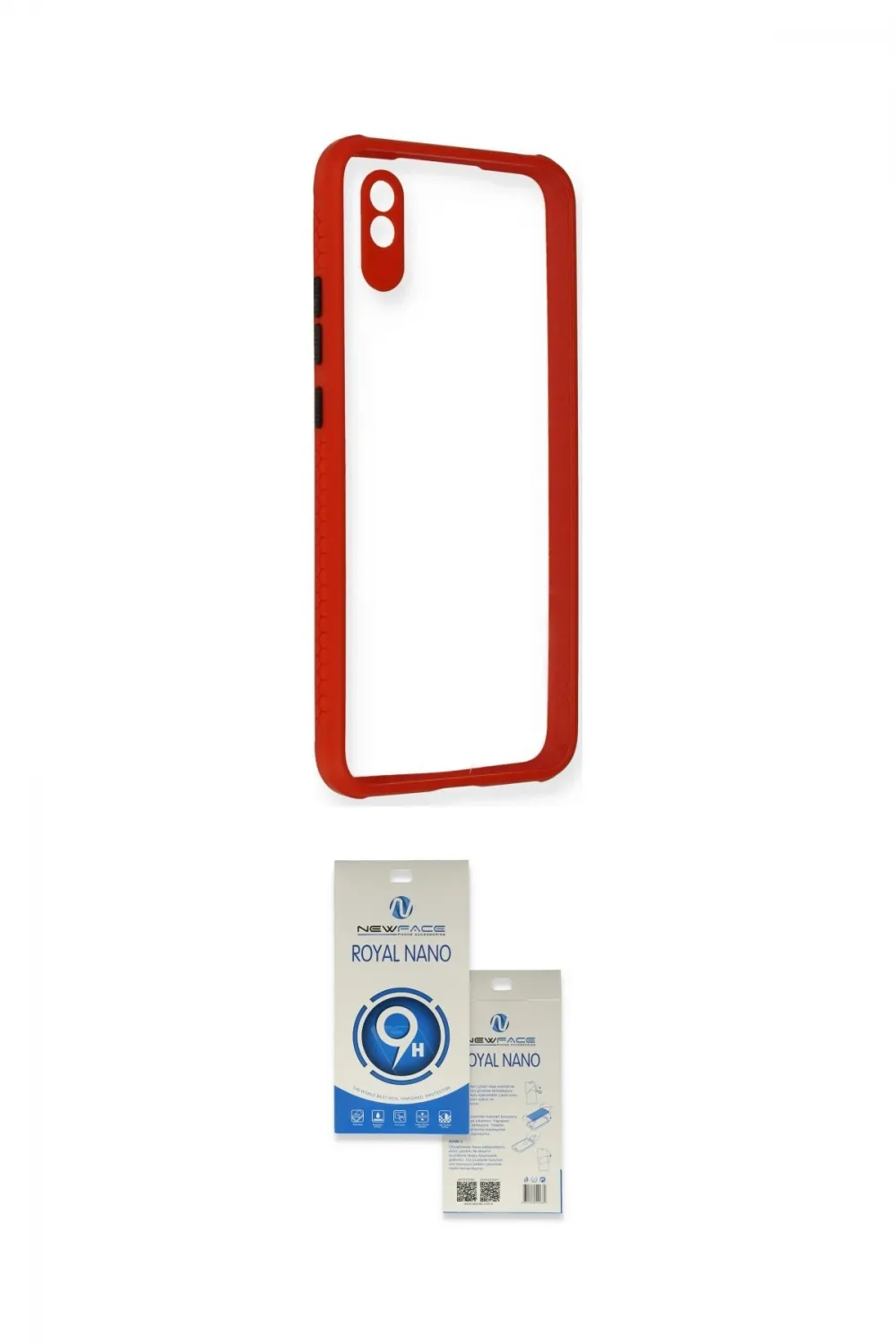 ieg™ Redmi 9A Kılıf Nova Asil Özel Seri - Şeffaf Royal Nano Ekran Koruyucu