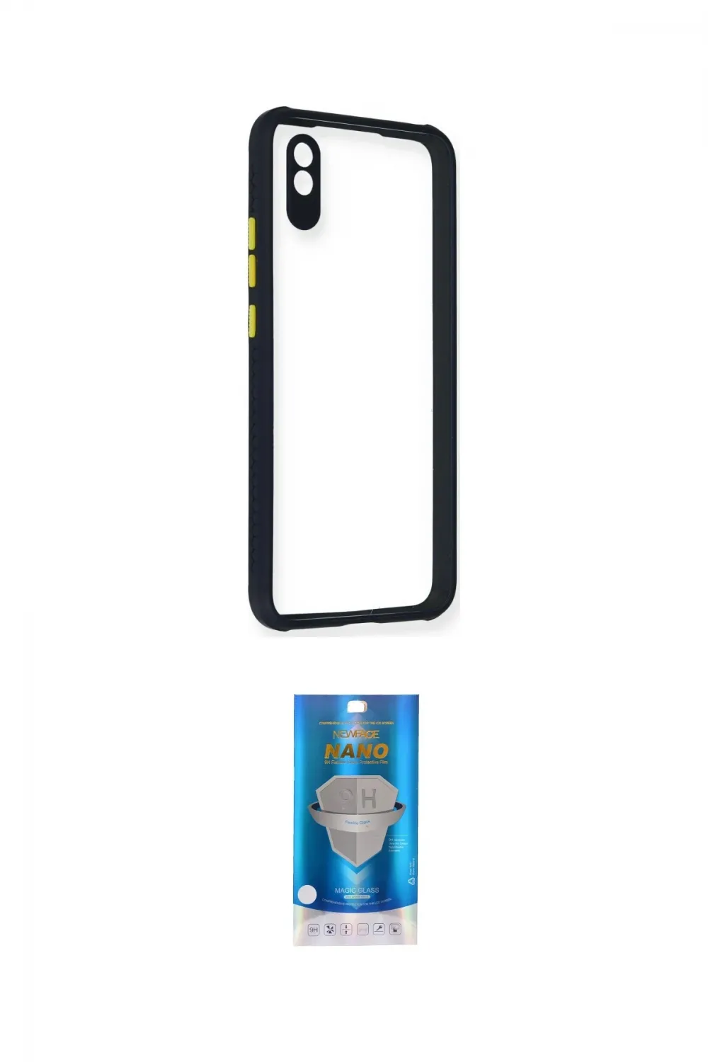 ieg™ Redmi 9A Kılıf Nova Asil Özel Seri - Şeffaf Royal Nano Ekran Koruyucu