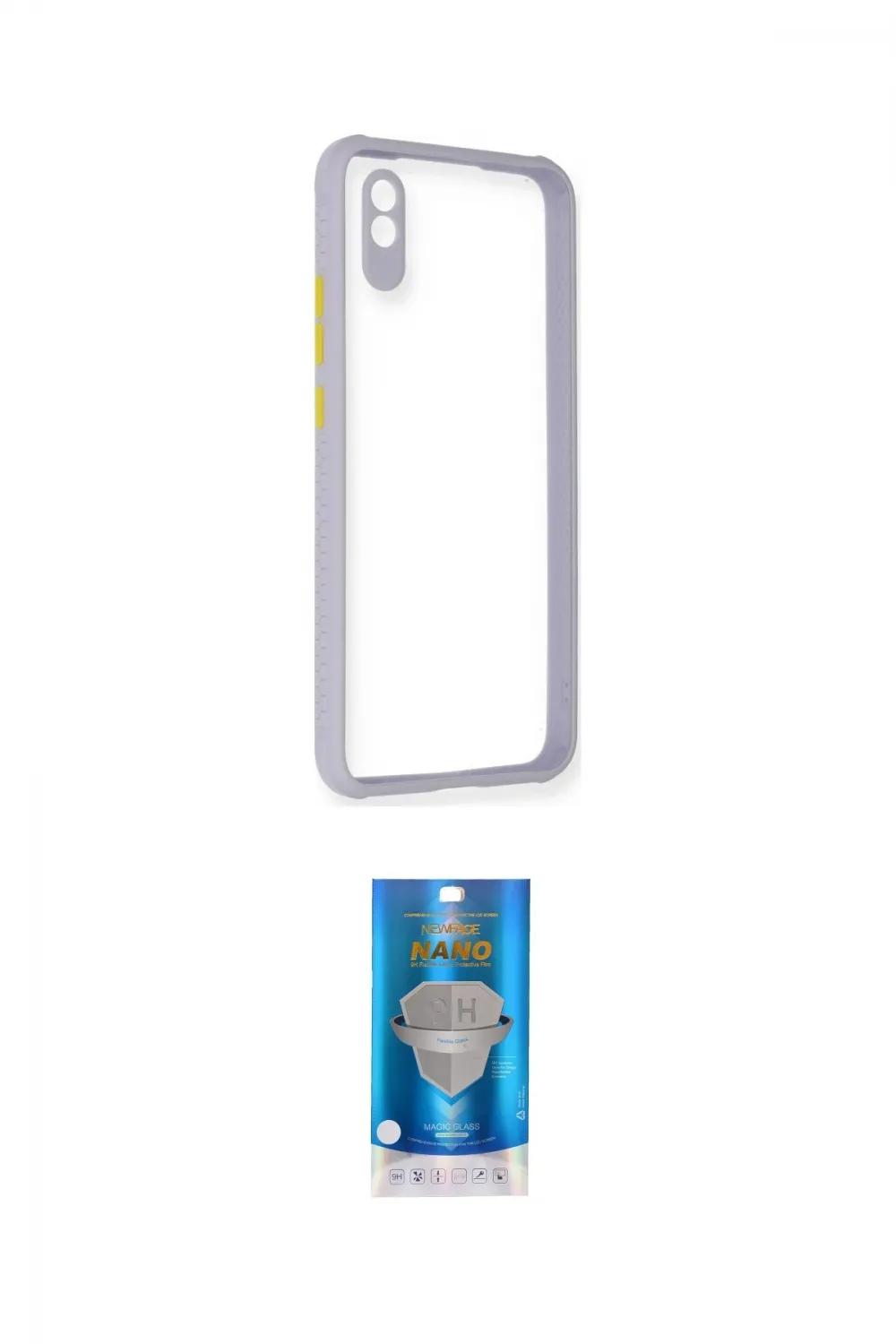 ieg™ Redmi 9A Kılıf Nova Asil Özel Seri - Şeffaf Royal Nano Ekran Koruyucu