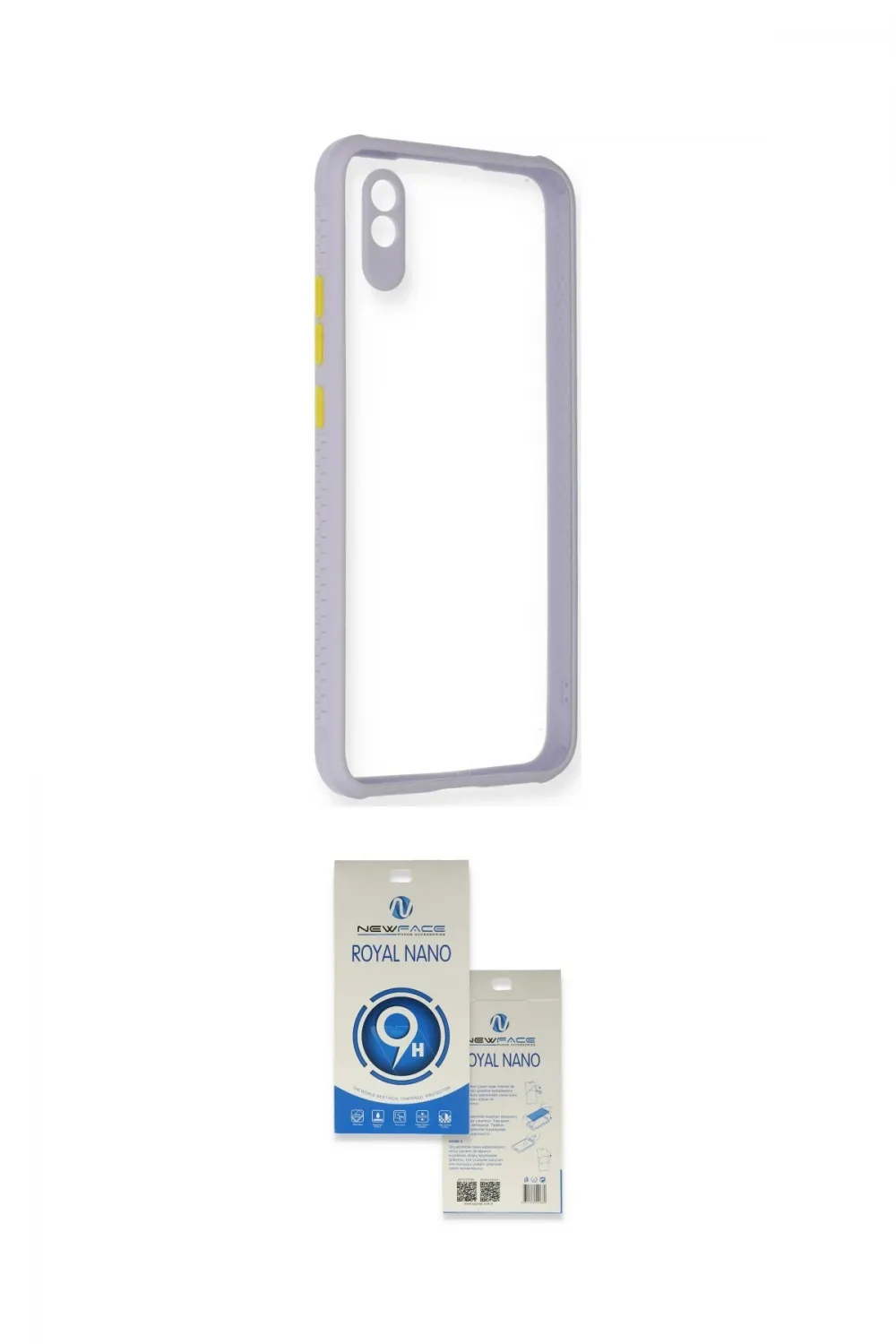 ieg™ Redmi 9A Kılıf Nova Asil Özel Seri - Şeffaf Royal Nano Ekran Koruyucu