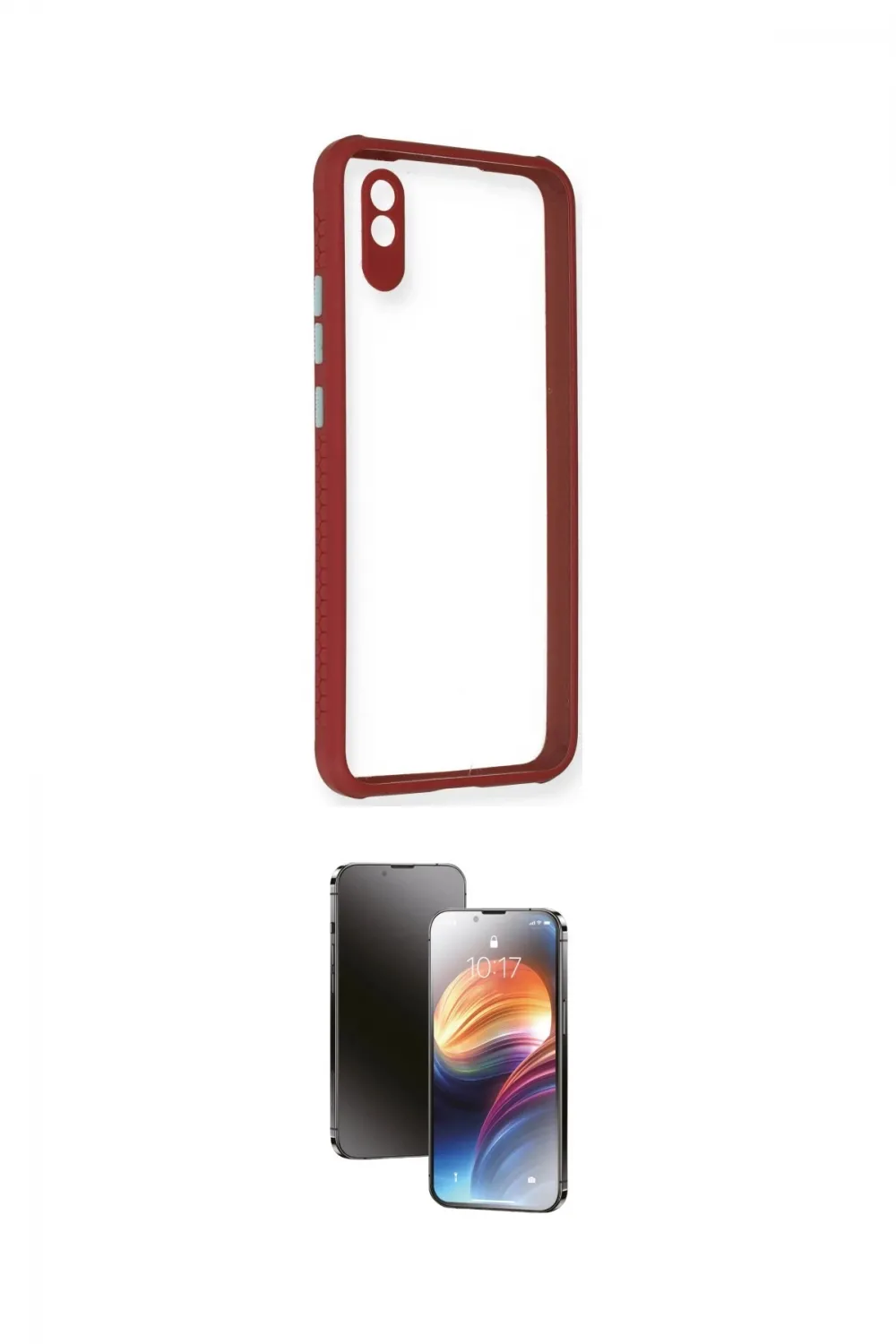 ieg™ Redmi 9A Kılıf Nova Asil Özel Seri - Siyah 3D Antistatik Mat Seramik Nano Ekran Koruyucu