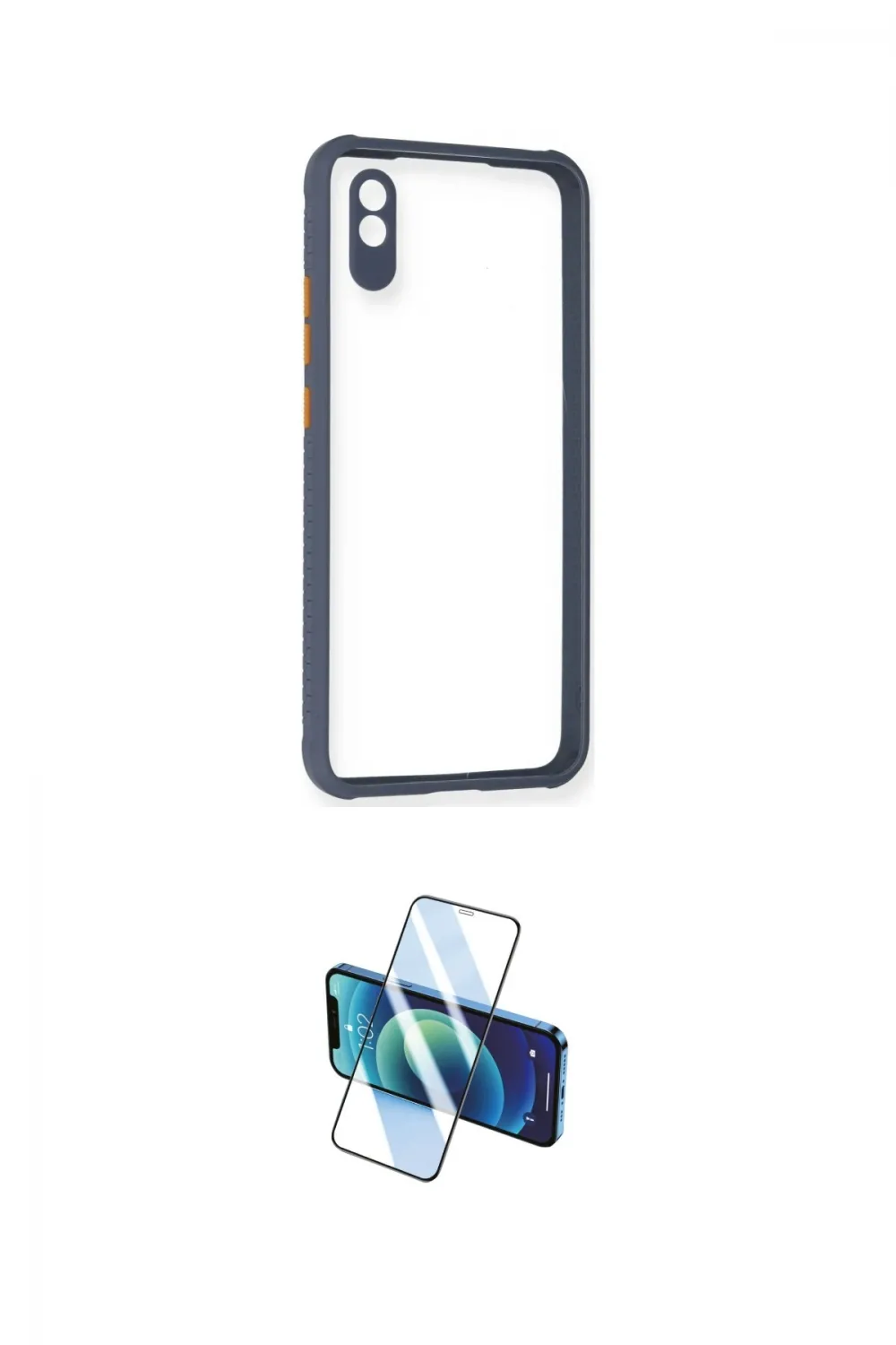 ieg™ Redmi 9A Kılıf Nova Asil Özel Seri - Siyah 3D Antistatik Seramik Nano Ekran Koruyucu