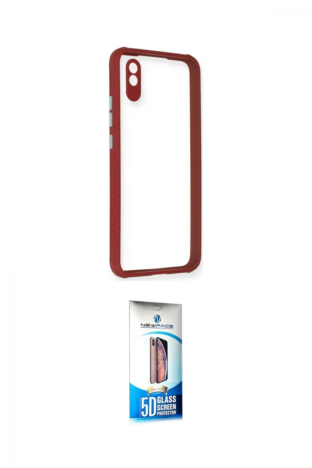 ieg™ Redmi 9A Kılıf Nova Asil Özel Seri - Siyah 5D Eko Cam Ekran Koruyucu