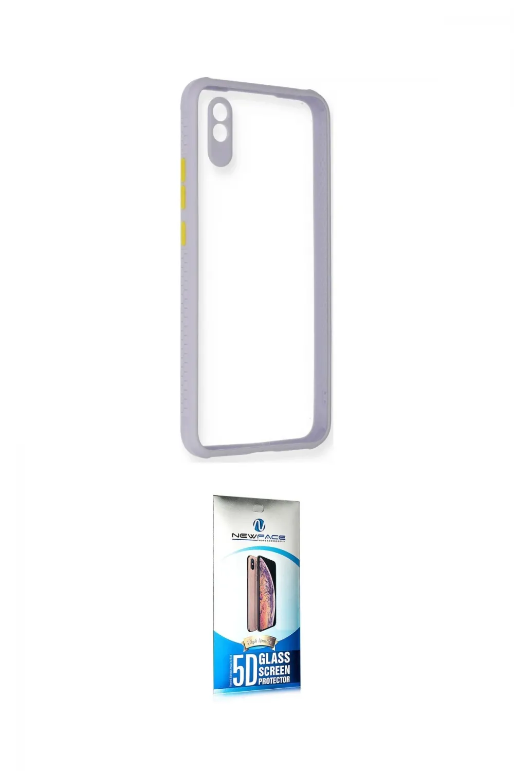 ieg™ Redmi 9A Kılıf Nova Asil Özel Seri - Siyah 5D Eko Cam Ekran Koruyucu
