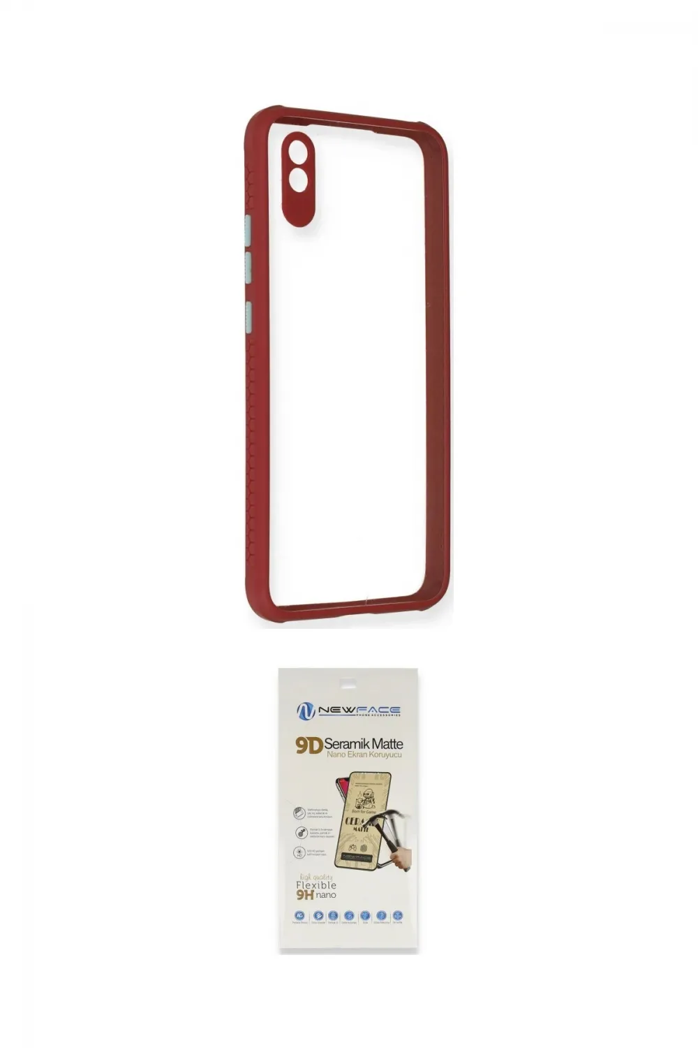 ieg™ Redmi 9A Kılıf Nova Asil Özel Seri - Siyah Mat Seramik Nano Ekran Koruyucu