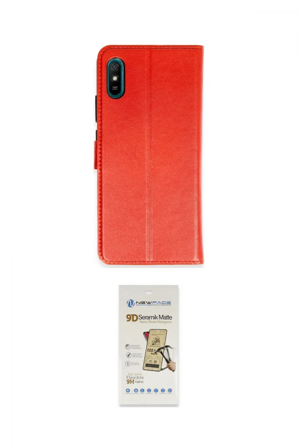 ieg™ Redmi 9A Kılıf Siluet Işık Serisi - Siyah Mat Seramik Nano Ekran Koruyucu