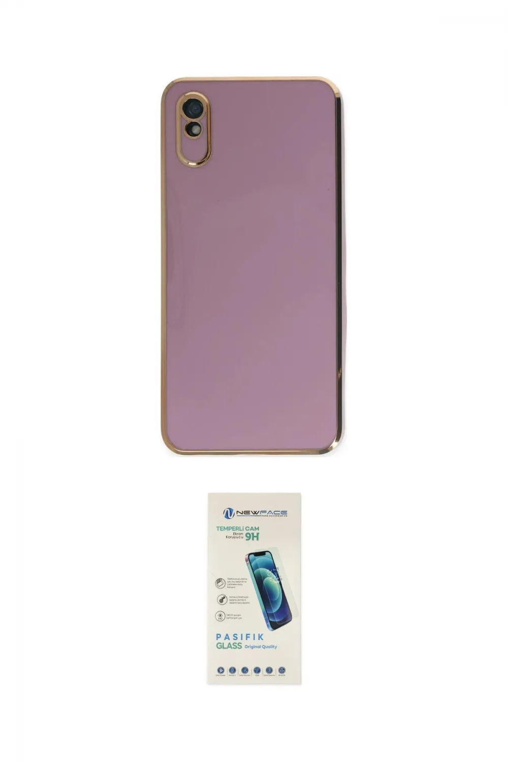 ieg™ Redmi 9A Kılıf Yankı Serisi - Şeffaf Pasifik Cam Ekran Koruyucu
