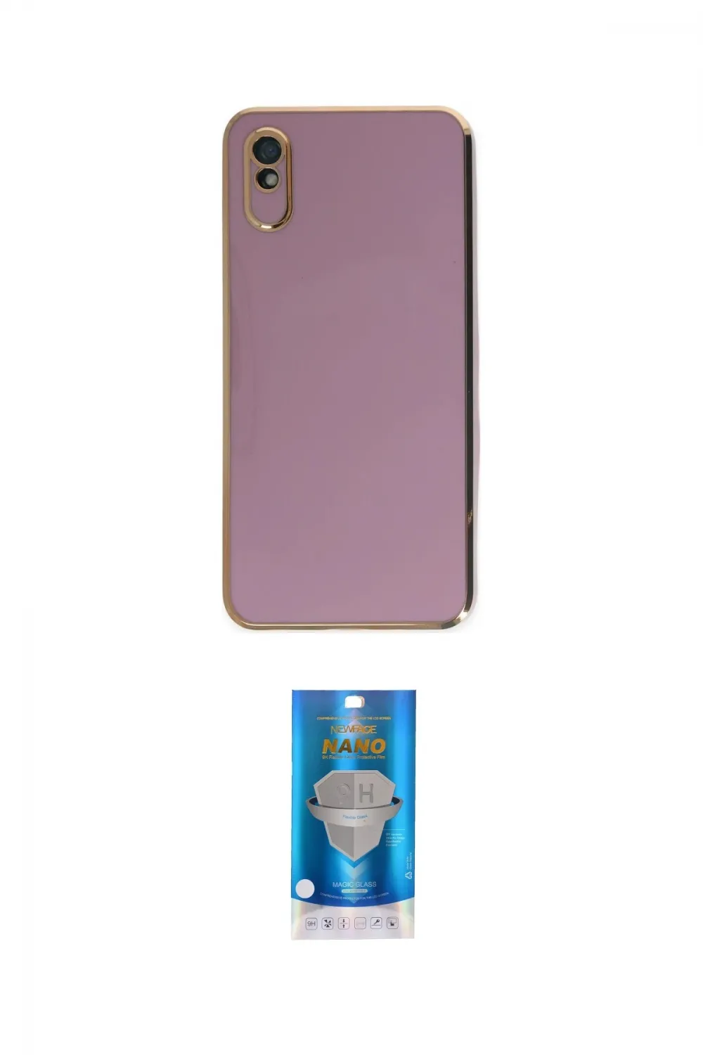 ieg™ Redmi 9A Kılıf Yankı Serisi - Şeffaf Royal Nano Ekran Koruyucu