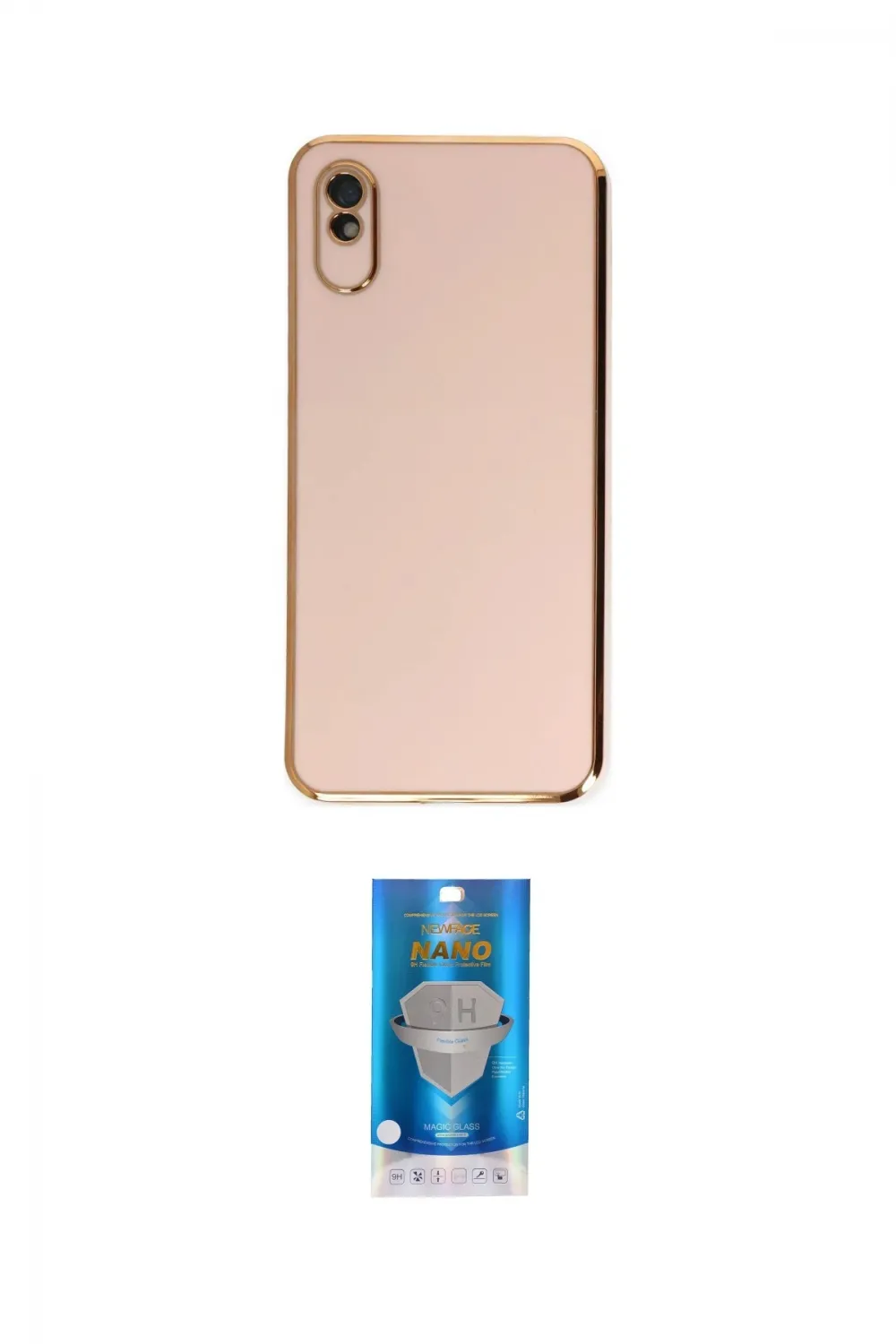 ieg™ Redmi 9A Kılıf Yankı Serisi - Şeffaf Royal Nano Ekran Koruyucu