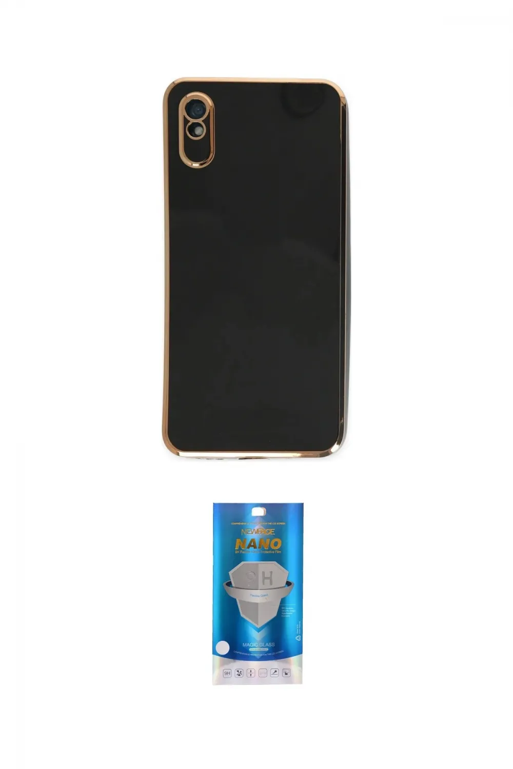 ieg™ Redmi 9A Kılıf Yankı Serisi - Şeffaf Royal Nano Ekran Koruyucu