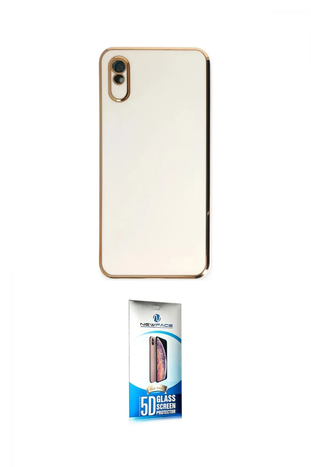 ieg™ Redmi 9A Kılıf Yankı Serisi - Siyah 5D Eko Cam Ekran Koruyucu