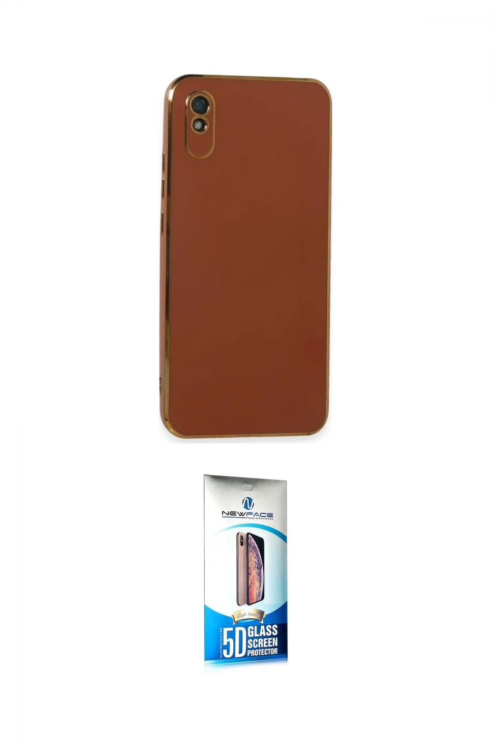 ieg™ Redmi 9A Kılıf Yankı Serisi - Siyah 5D Eko Cam Ekran Koruyucu