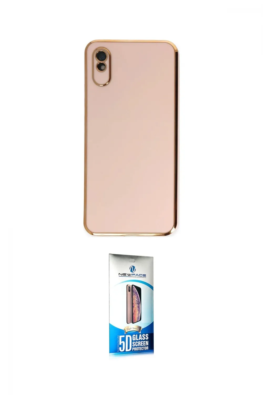 ieg™ Redmi 9A Kılıf Yankı Serisi - Siyah 5D Eko Cam Ekran Koruyucu