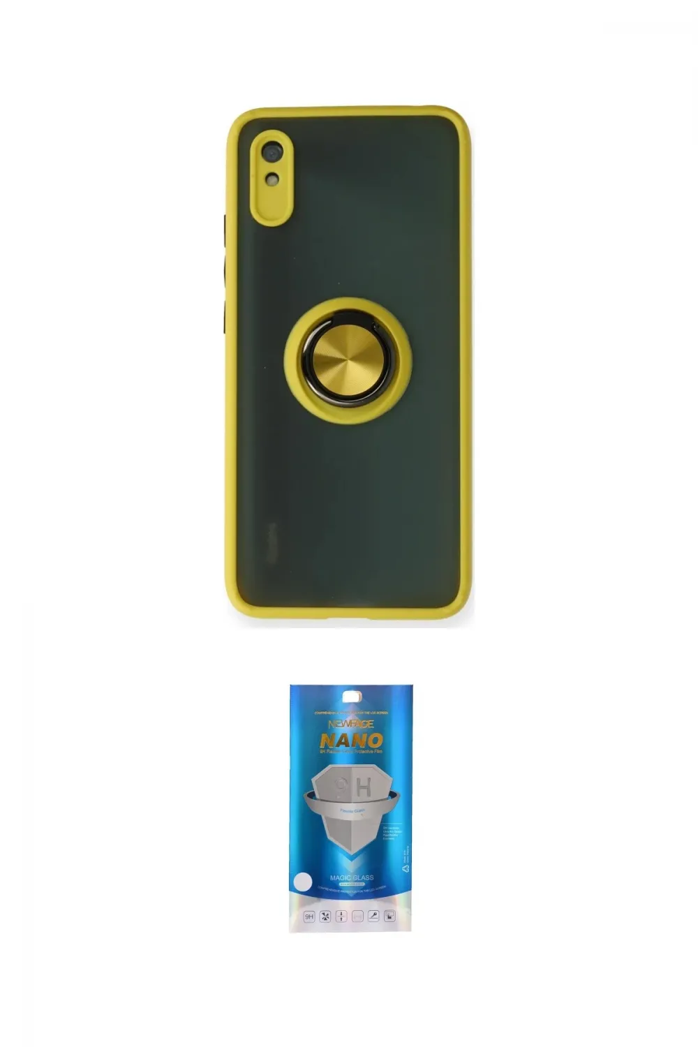 ieg™ Redmi 9A Kılıf Yörünge Çizgi - Şeffaf Royal Nano Ekran Koruyucu