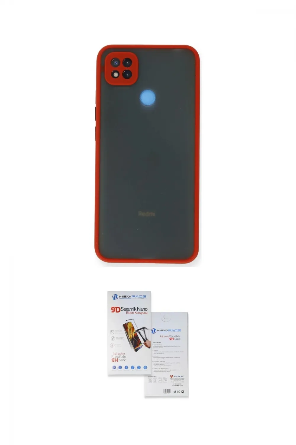 ieg™ Redmi 9C Kılıf Ahenk Çizgi Serisi - Siyah Seramik Nano Ekran Koruyucu