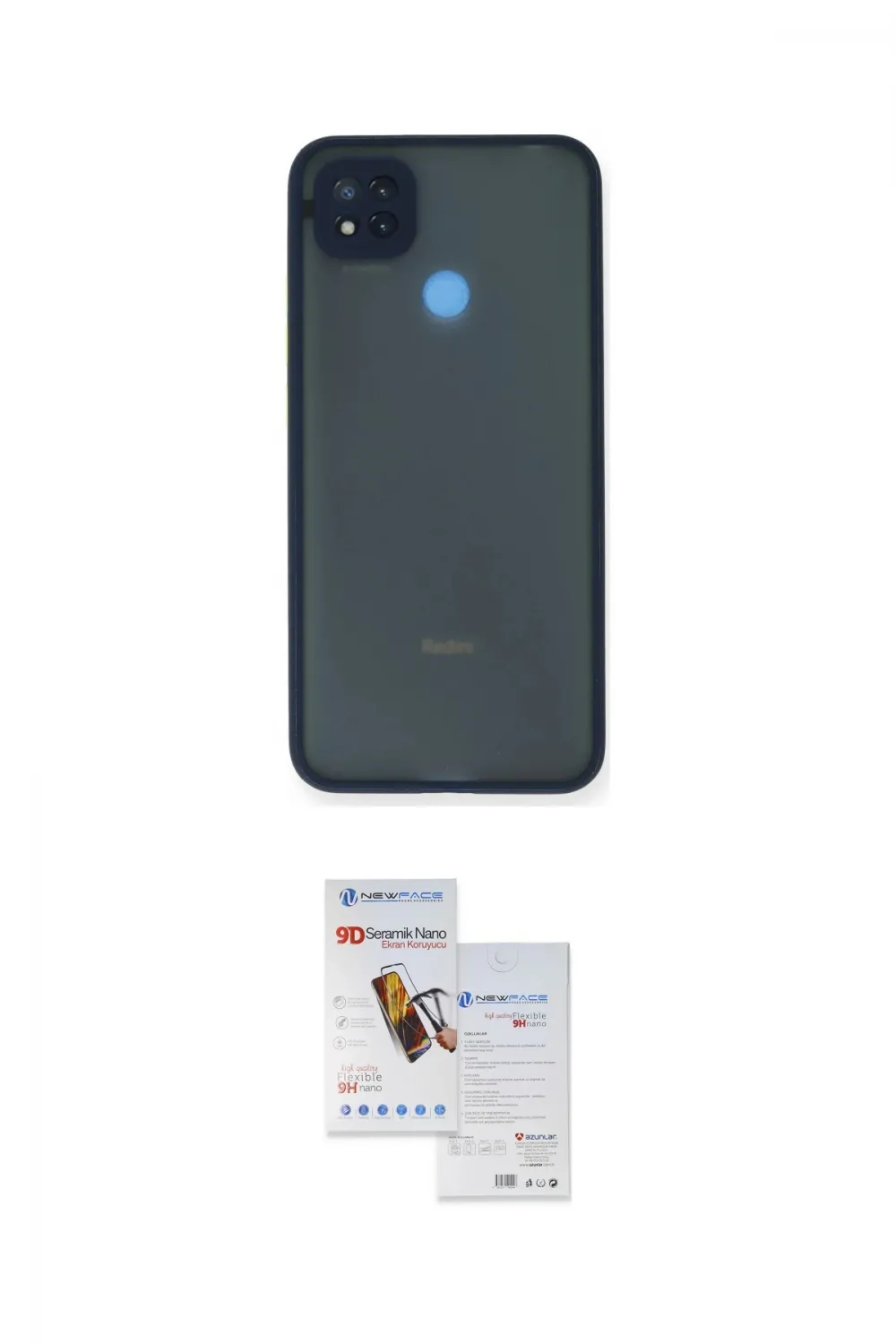 ieg™ Redmi 9C Kılıf Ahenk Çizgi Serisi - Siyah Seramik Nano Ekran Koruyucu