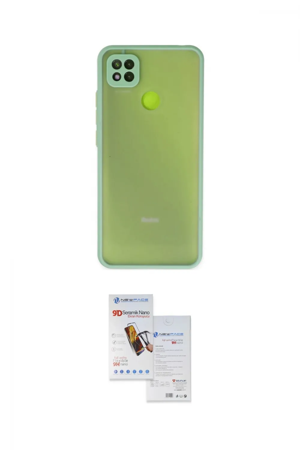 ieg™ Redmi 9C Kılıf Ahenk Çizgi Serisi - Siyah Seramik Nano Ekran Koruyucu