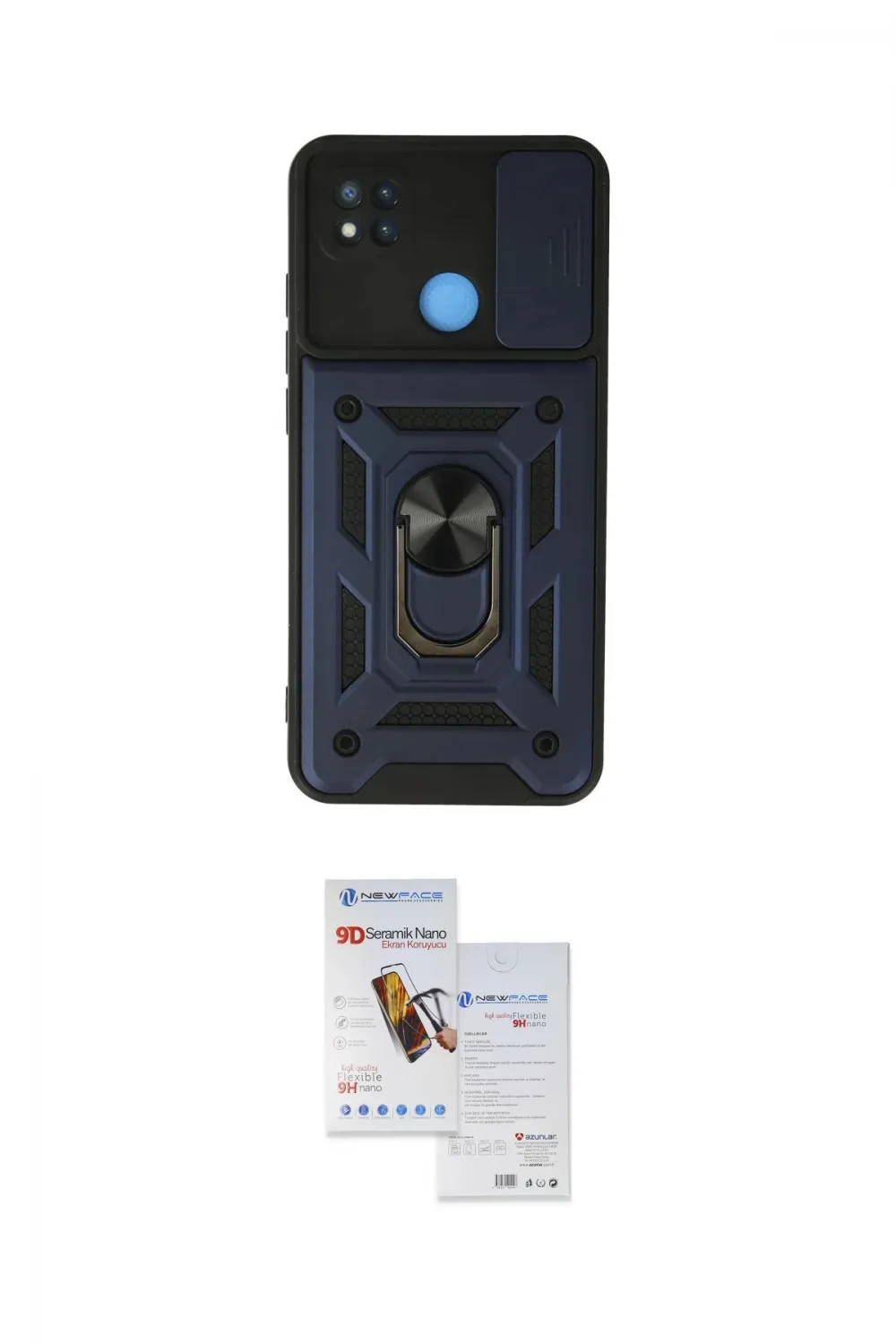 ieg™ Redmi 9C Kılıf Ahenk Klasik - Siyah Seramik Nano Ekran Koruyucu