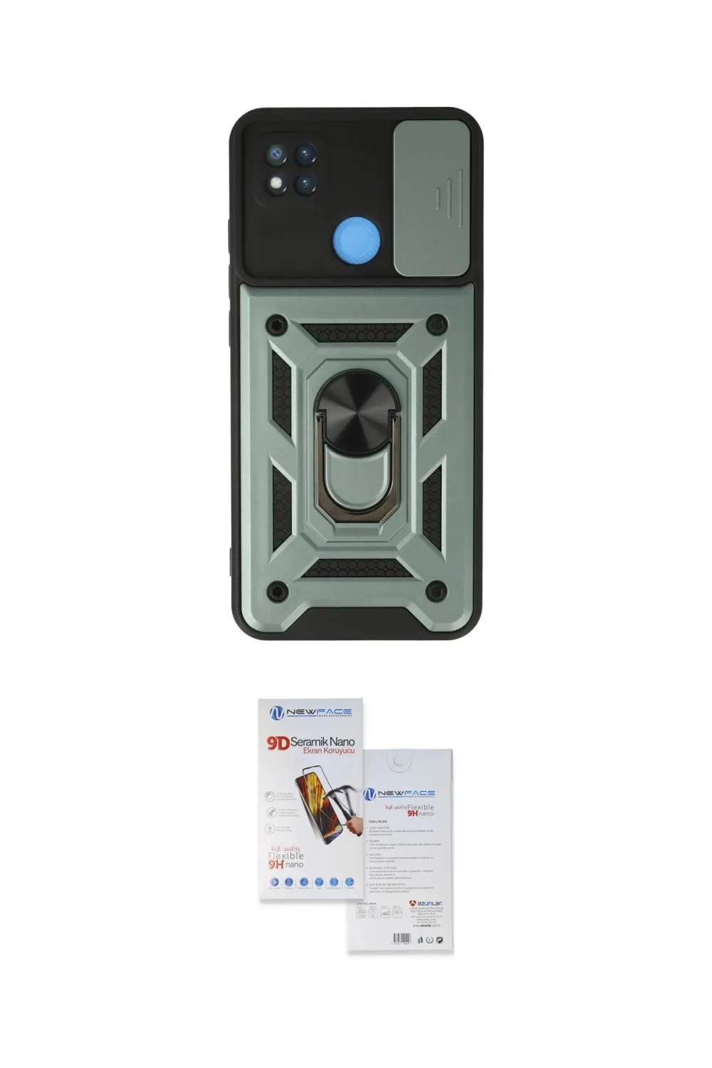 ieg™ Redmi 9C Kılıf Ahenk Klasik - Siyah Seramik Nano Ekran Koruyucu