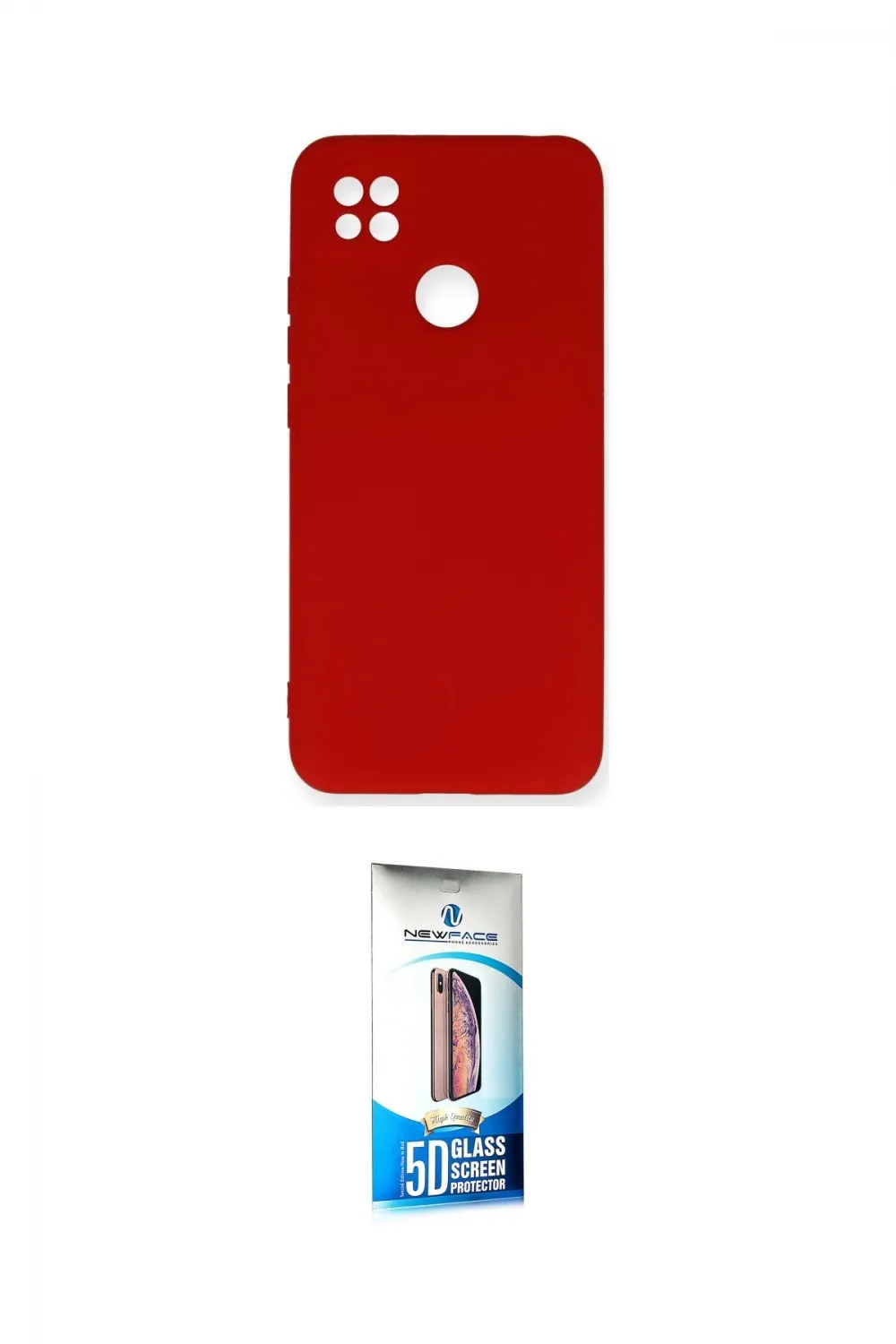 ieg™ Redmi 9C Kılıf Ahenk Serisi - Siyah 5D Eko Cam Ekran Koruyucu