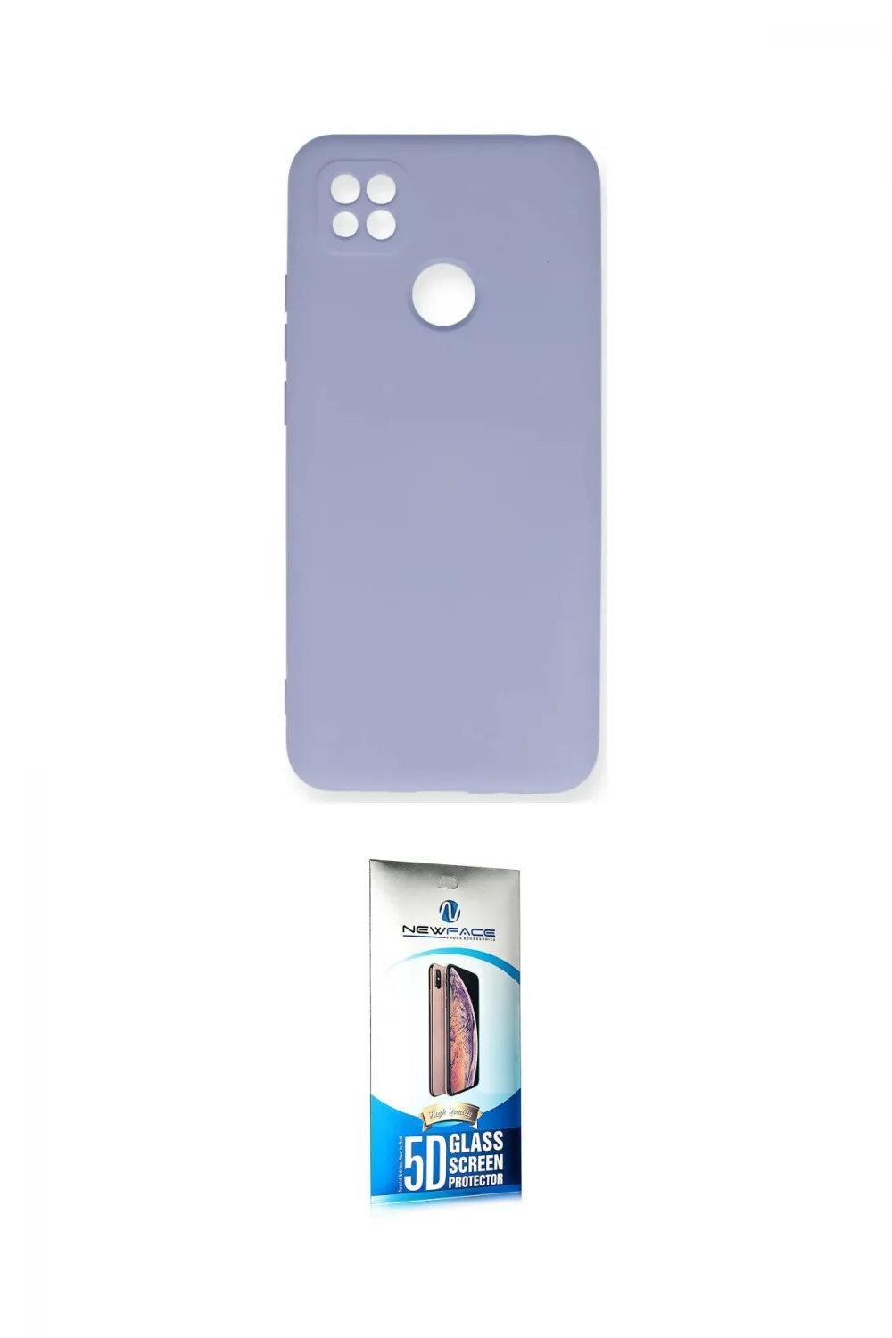 ieg™ Redmi 9C Kılıf Ahenk Serisi - Siyah 5D Eko Cam Ekran Koruyucu