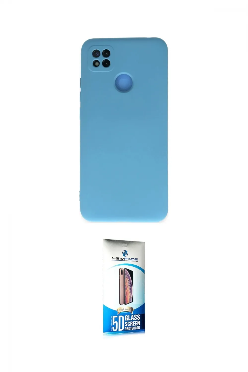 ieg™ Redmi 9C Kılıf Ahenk Serisi - Siyah 5D Eko Cam Ekran Koruyucu