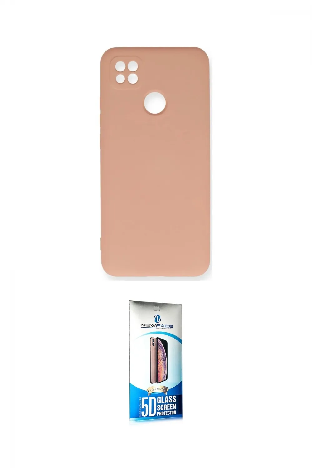 ieg™ Redmi 9C Kılıf Ahenk Serisi - Siyah 5D Eko Cam Ekran Koruyucu
