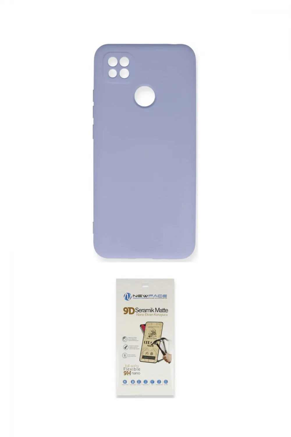 ieg™ Redmi 9C Kılıf Ahenk Serisi - Siyah Mat Seramik Nano Ekran Koruyucu