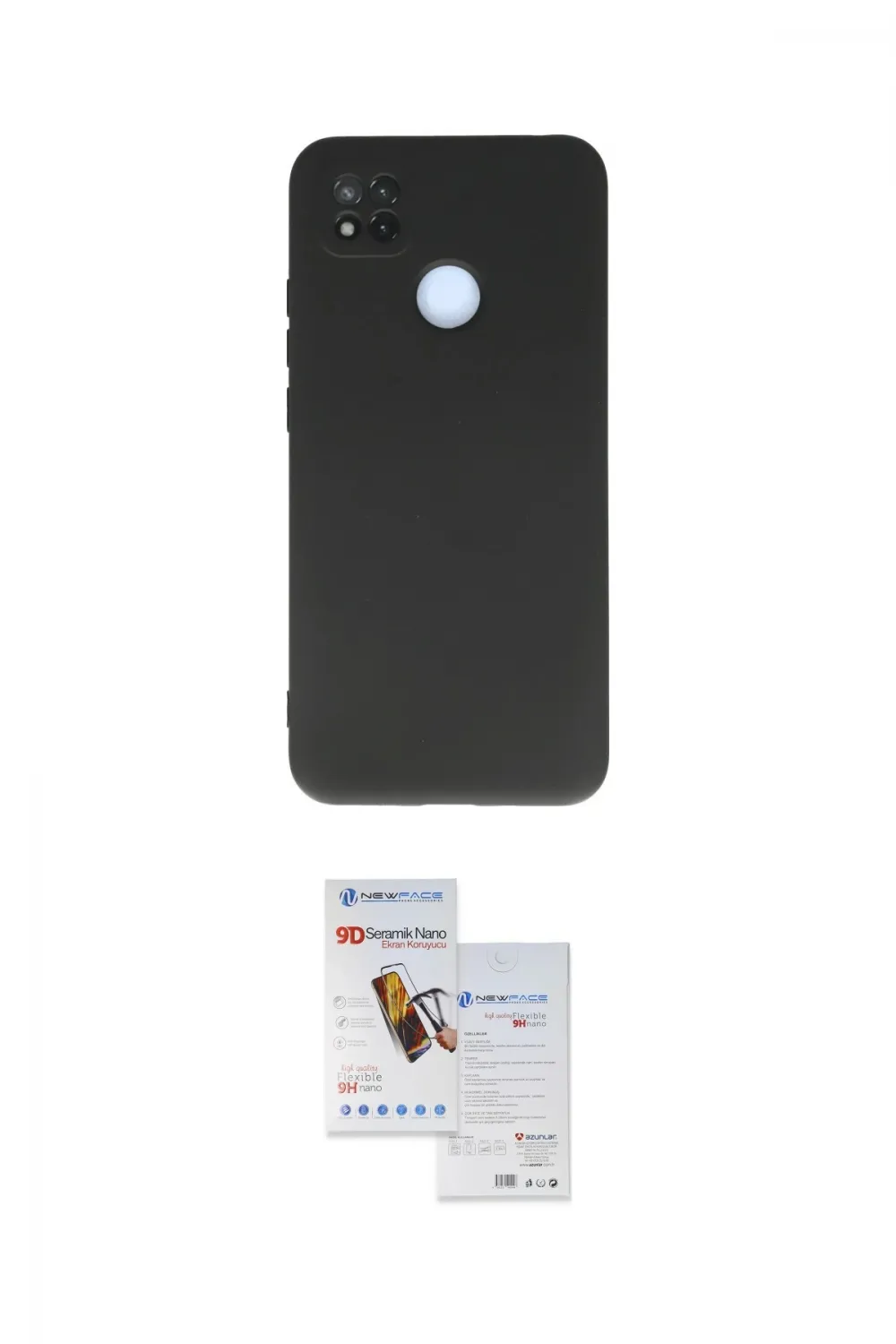 ieg™ Redmi 9C Kılıf Ahenk Serisi - Siyah Seramik Nano Ekran Koruyucu