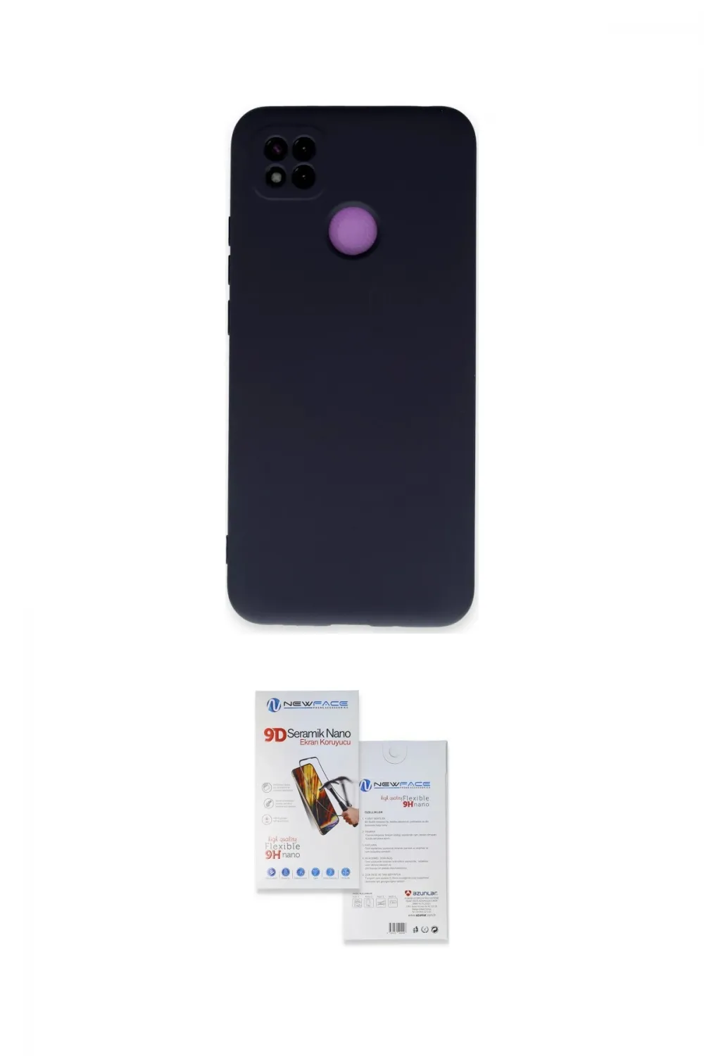 ieg™ Redmi 9C Kılıf Ahenk Serisi - Siyah Seramik Nano Ekran Koruyucu