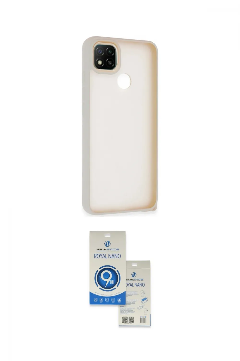 ieg™ Redmi 9C Kılıf Atlas Form - Şeffaf Royal Nano Ekran Koruyucu