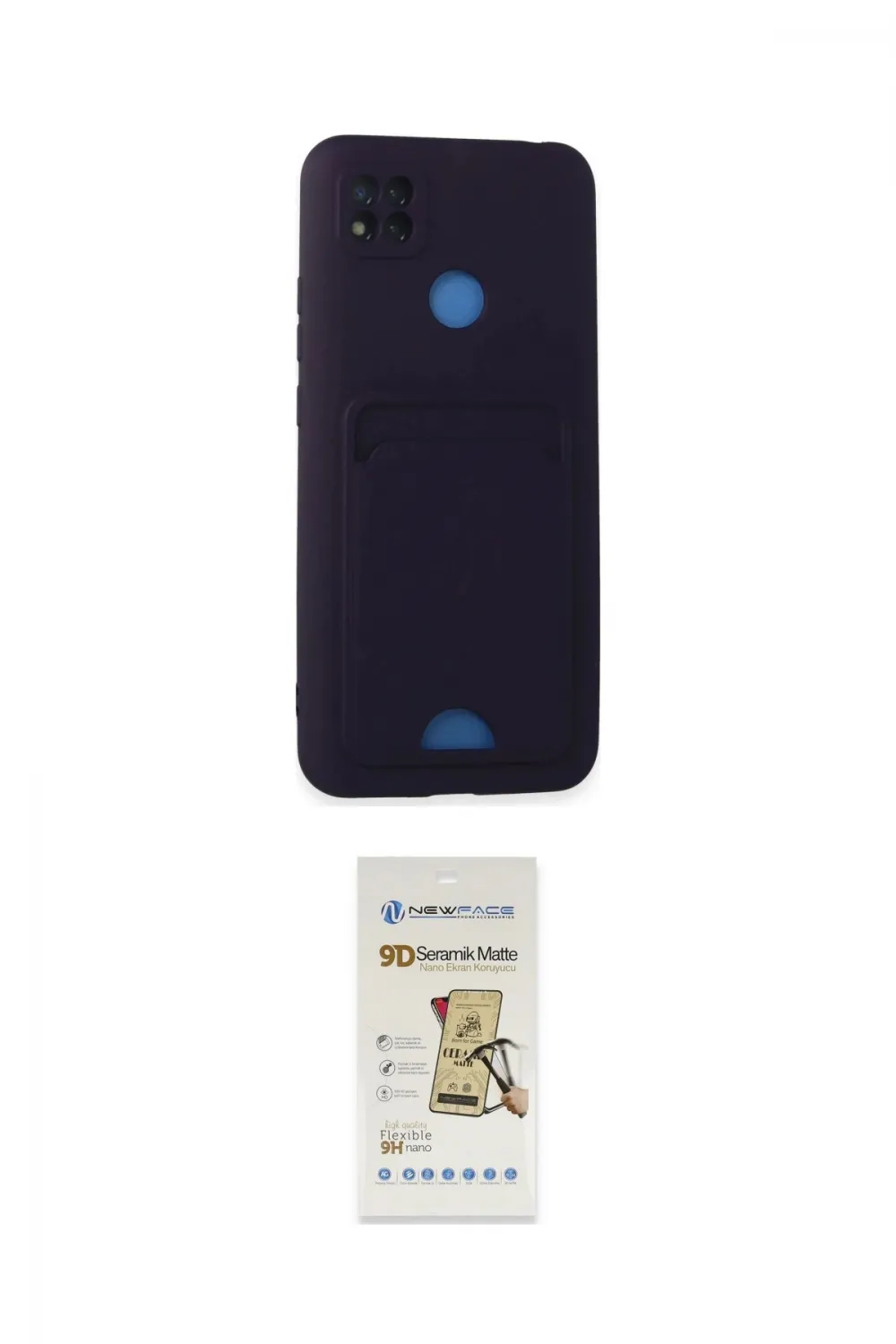 ieg™ Redmi 9C Kılıf Vadi Çizgi Prime - Siyah Mat Seramik Nano Ekran Koruyucu
