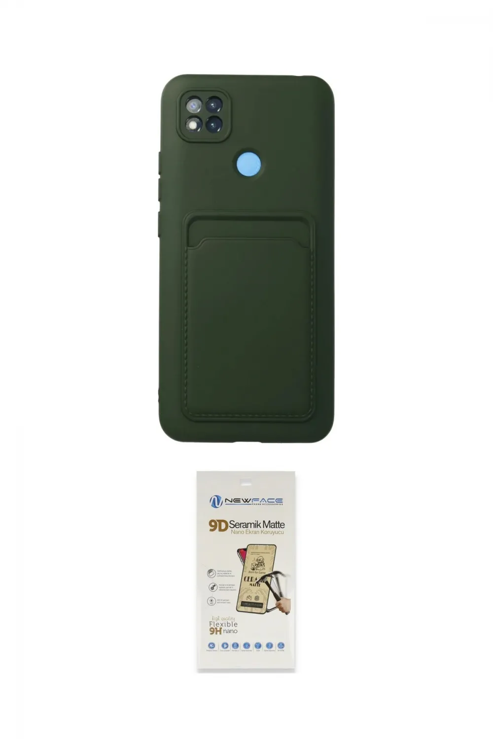 ieg™ Redmi 9C Kılıf Vadi Çizgi Prime - Siyah Mat Seramik Nano Ekran Koruyucu