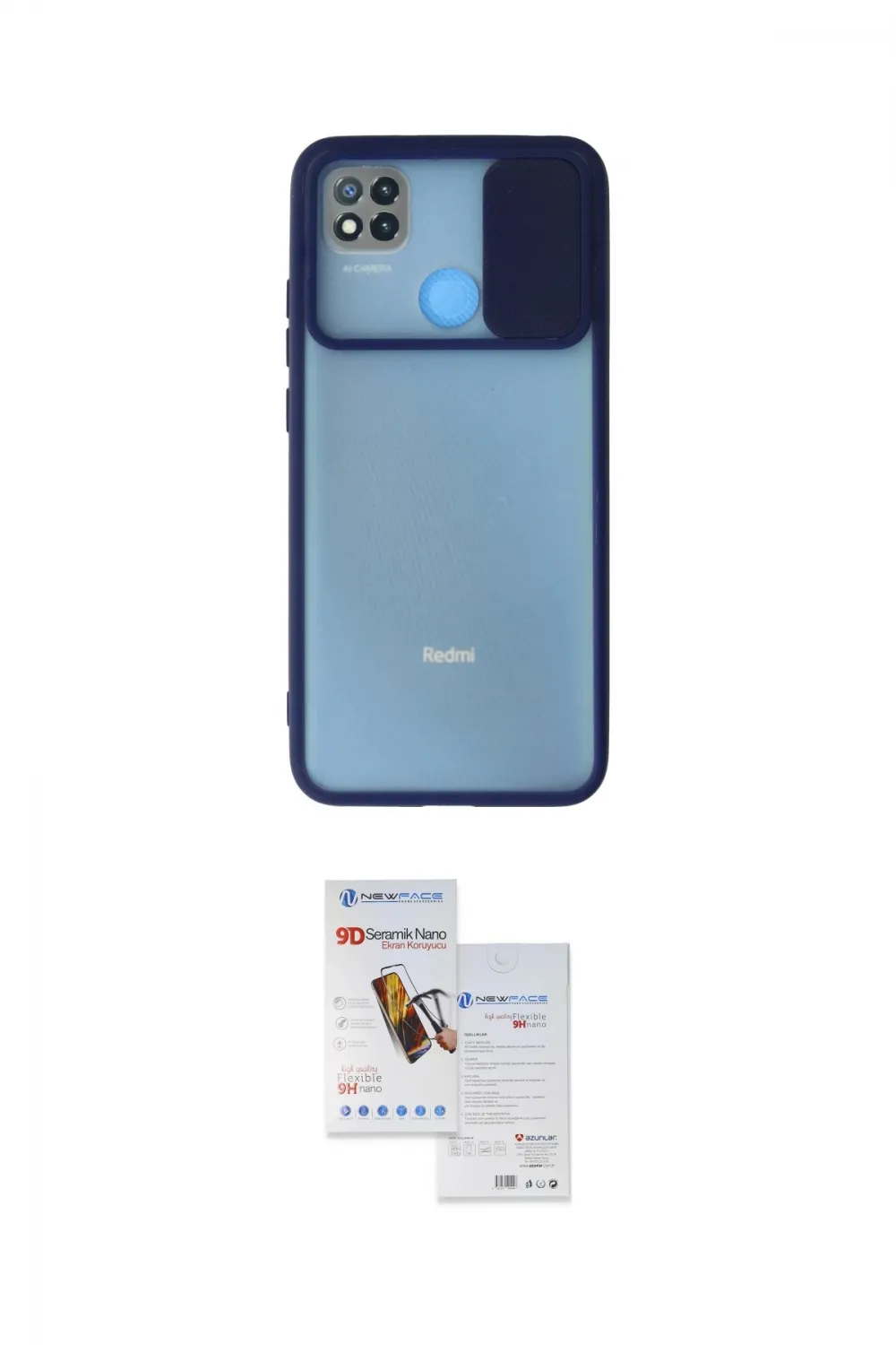 ieg™ Redmi 9C Kılıf Vadi Çizgi - Siyah Seramik Nano Ekran Koruyucu