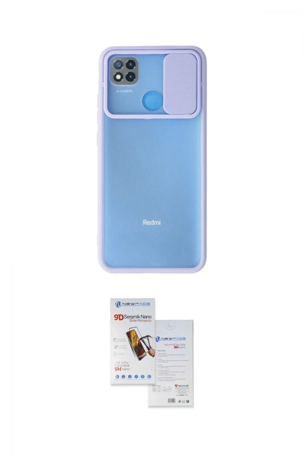 ieg™ Redmi 9C Kılıf Vadi Çizgi - Siyah Seramik Nano Ekran Koruyucu
