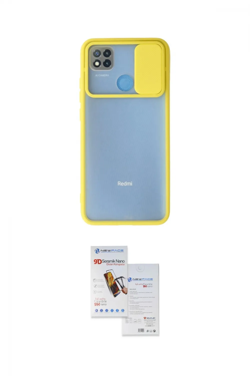 ieg™ Redmi 9C Kılıf Vadi Çizgi - Siyah Seramik Nano Ekran Koruyucu