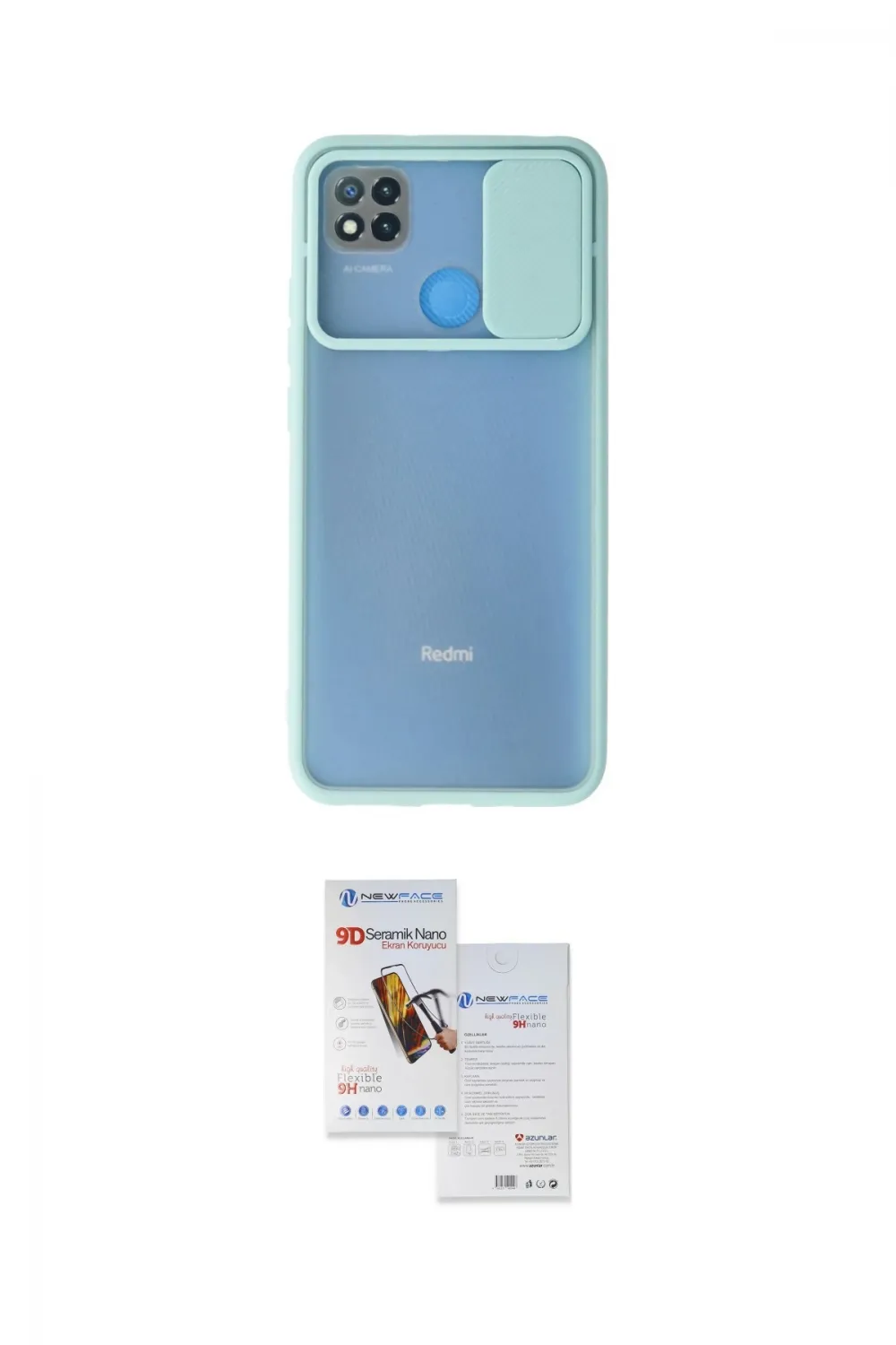 ieg™ Redmi 9C Kılıf Vadi Çizgi - Siyah Seramik Nano Ekran Koruyucu