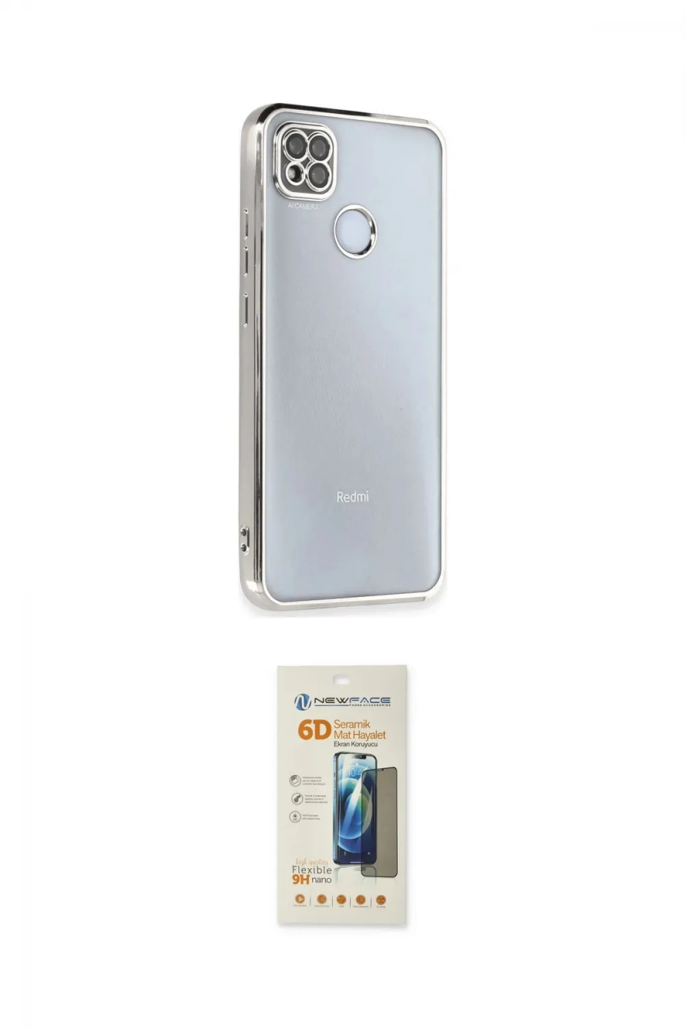 ieg™ Redmi 9C Kılıf Vadi Minimal - Siyah 6D Mat Seramik Hayalet Nano Ekran Koruyucu